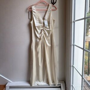 H&M Cream Satin Dress
